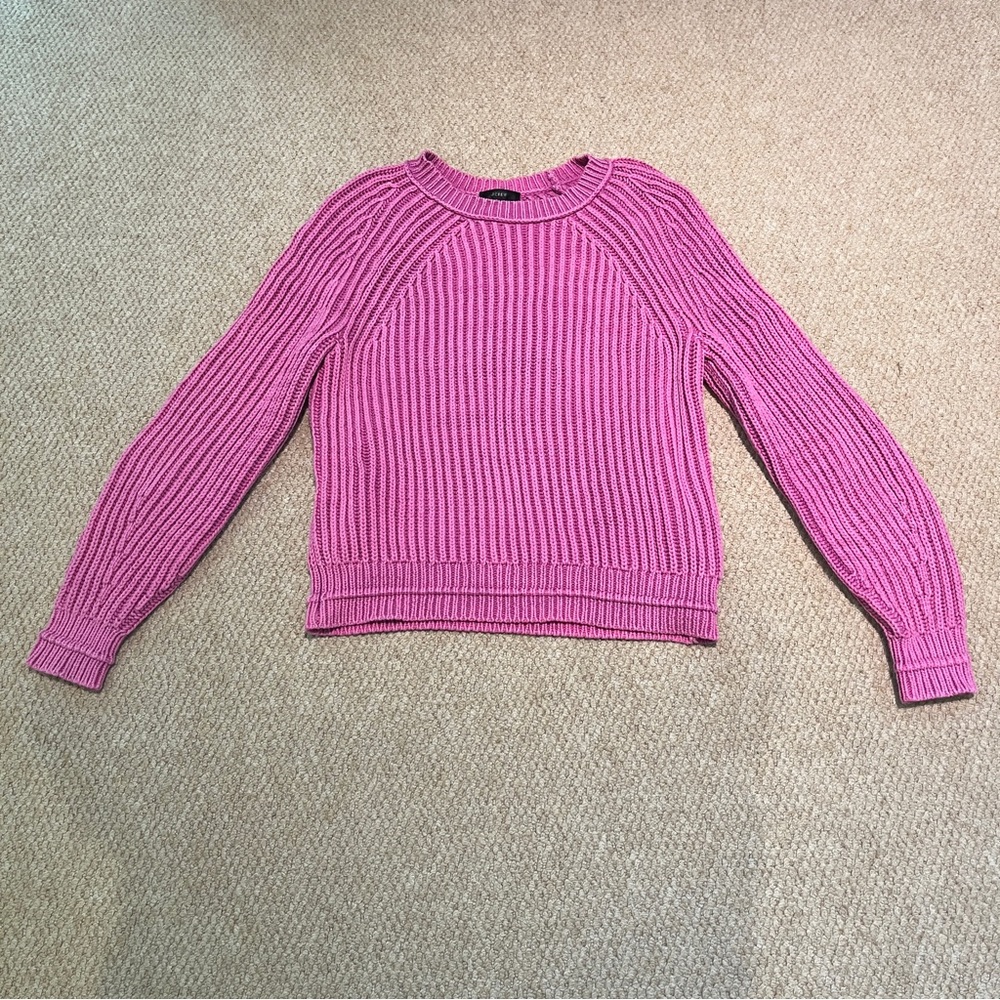 J. Crew Chunky Crewneck Pink Sweater